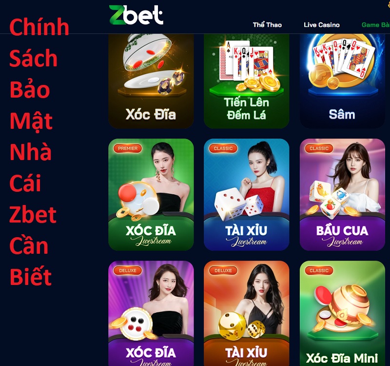 Chính Sách Bảo Mật Nhà Cái Zbet Cần Biết